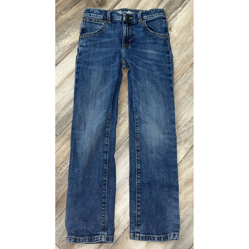 Wrangler Size 10 Regular Boys Classic‎ Boots Style Denim Blue Jeans